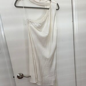 Silk One Shoulder / Neck Scarf Dress